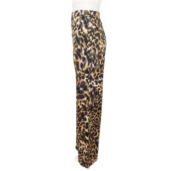 MNG Collection Animal Print Straight Leg Pants - Size 14/16 - Picture 2 of 4